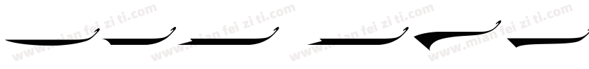 LHF Flash Script Swashes字体转换